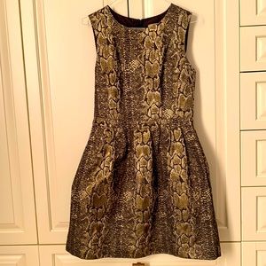 Fun cocktail dress! Black and gold hues